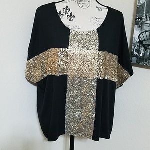 Black Shirt With Sequins